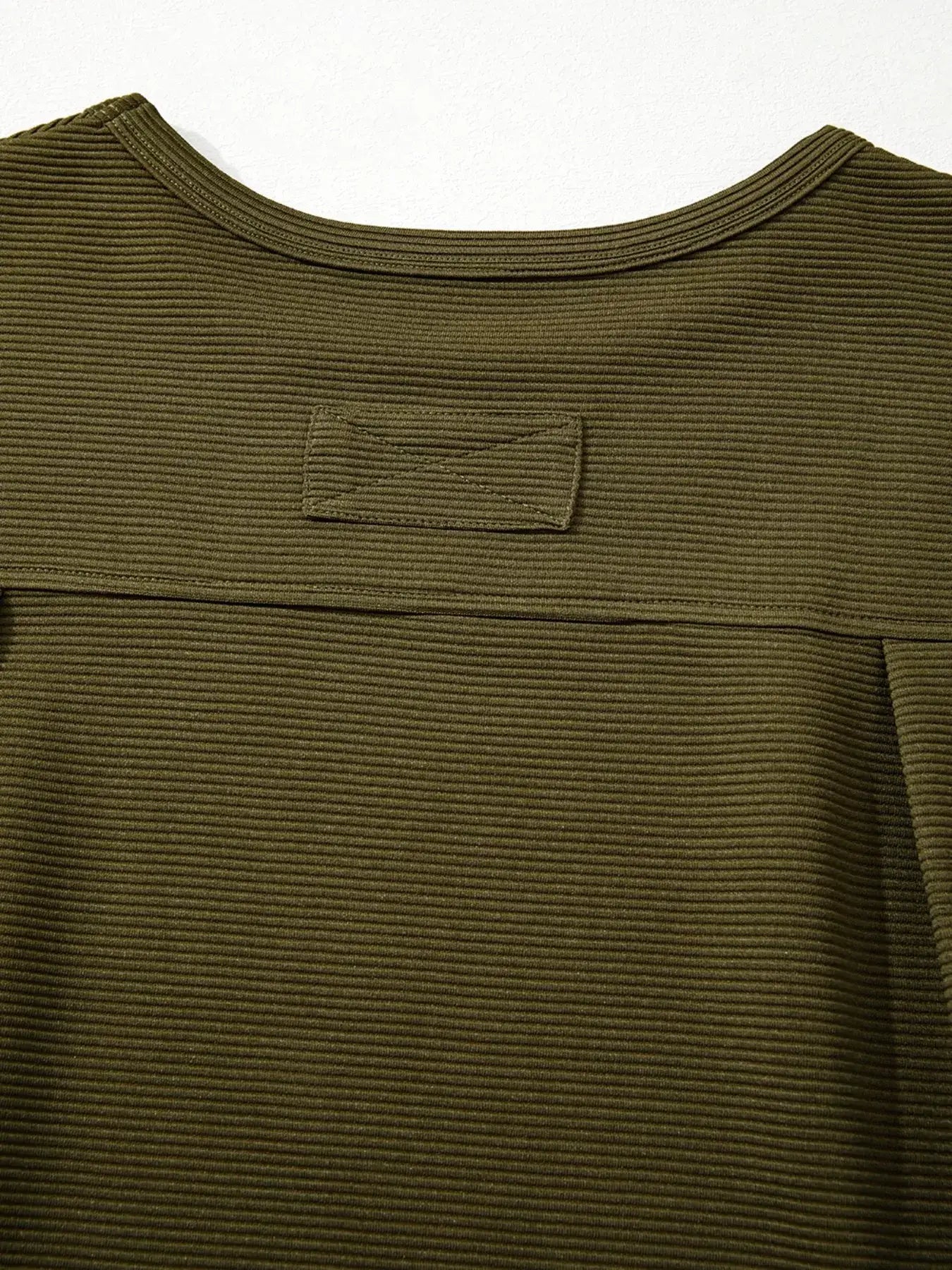 Ribbed Knit Oversized Sweatshirt