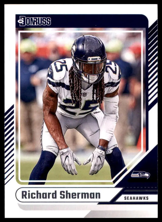 Richard Sherman football card from 2024 Donruss Seahawks series for collectors