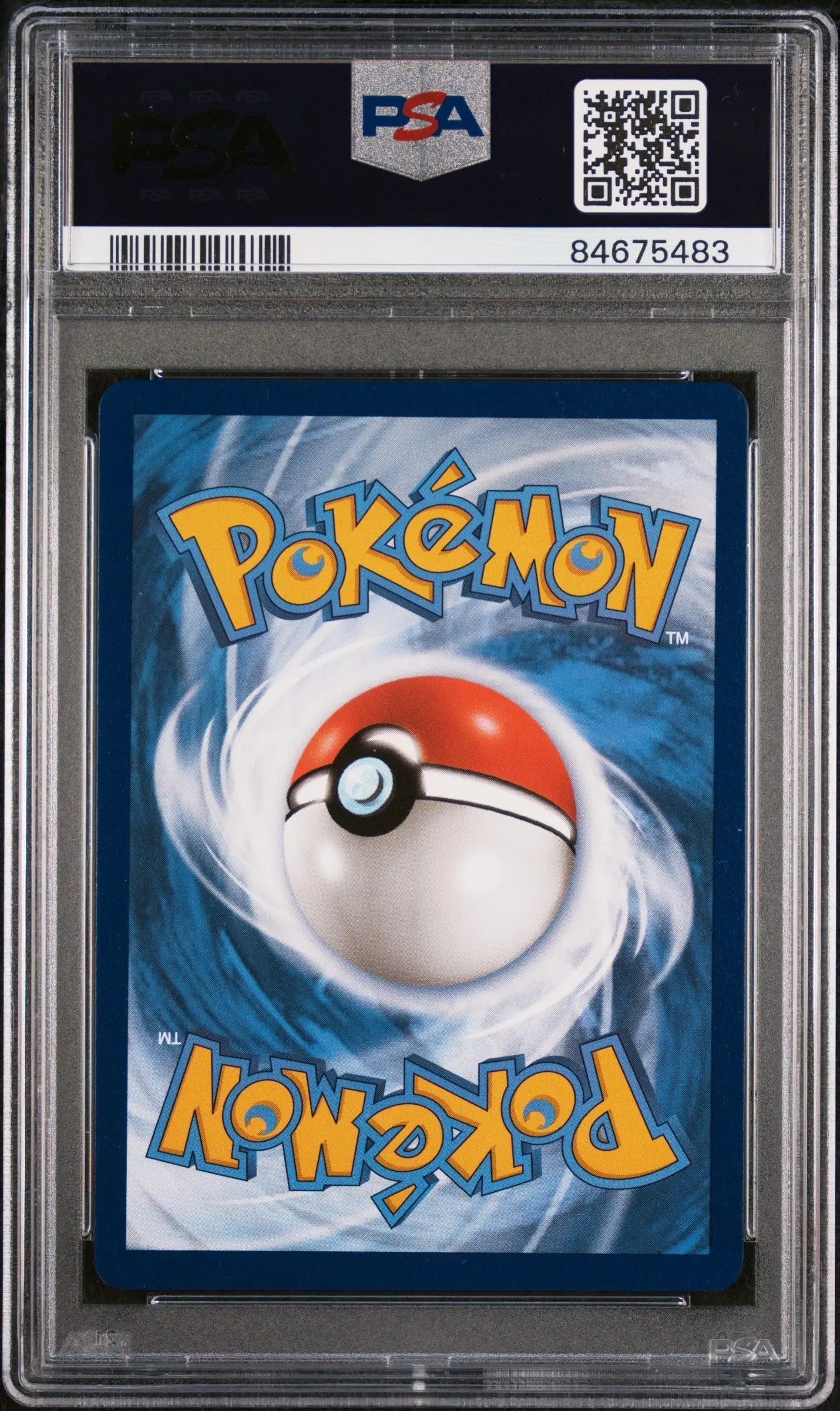PSA-graded sleeve with Pokeball design for Richie Ashburn Autographed PSA Authentic card