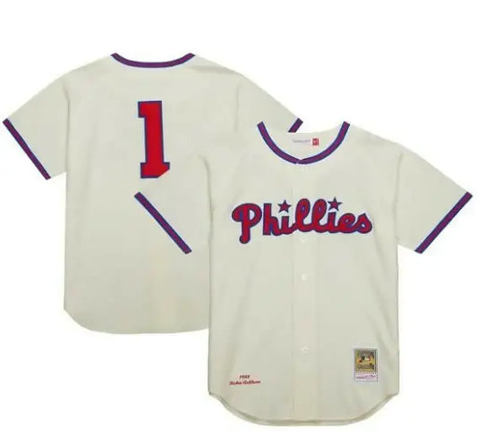 Philadelphia Phillies Richie Ashburn 1948 Cream Cooperstown Collection authentic jersey