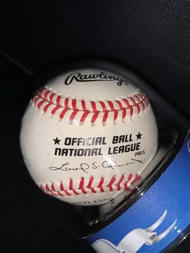 Rickey Henderson Single Signed ONL MLB Baseball BAS Beckett Encapsulated 8 HOF