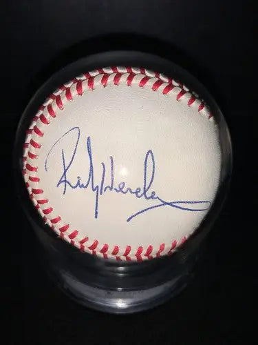 Rickey Henderson Single Signed ONL MLB Baseball BAS Beckett Encapsulated 8 HOF