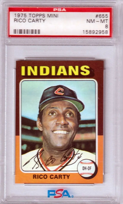 Graded Rico Carty 1975 Topps baseball card PSA 8 NM-MT Columbia Hobby eBay