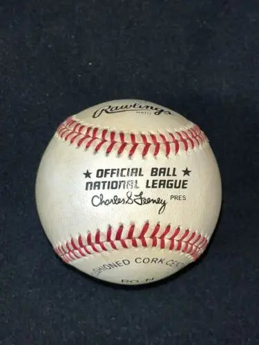 Riggs Stephenson Autographed Feeney NL Signed Baseball for Chicago Cubs collectors