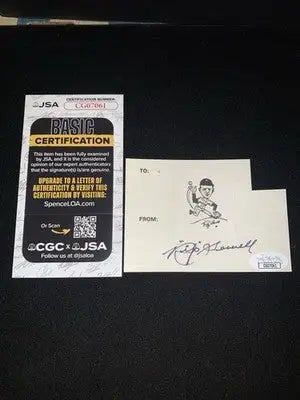 RIP SEWELL signed cut Pittsburgh Pirates memorabilia with JSA certification and cartoon baseball card