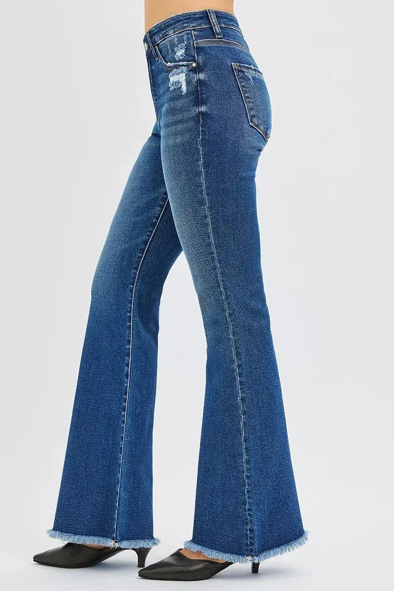 RISEN High Rise Flare Jeans