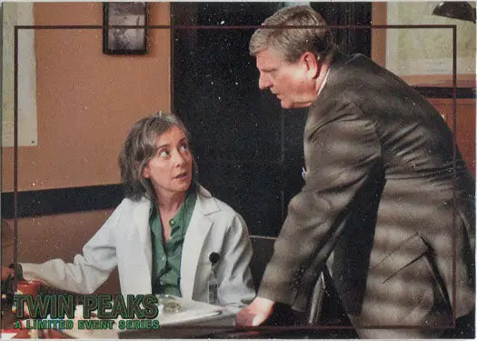 Doctor interacting with a man in a suit on Rittenhouse 2019 Trading Card L32
