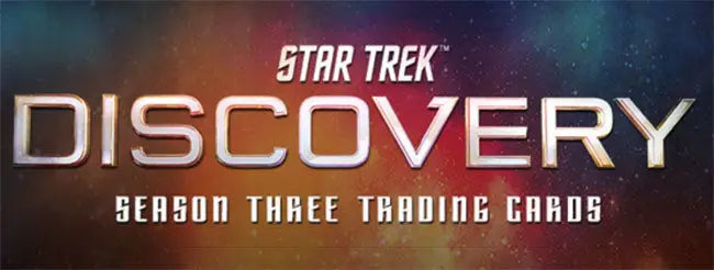 Logo for Star Trek Discovery Season 3 Trading Cards in metallic lettering for autograph cards