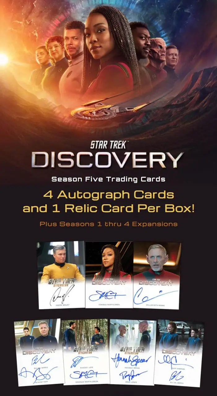 Rittenhouse 2024 Star Trek Discovery Season 5 Hobby Card Box with Autograph Cards