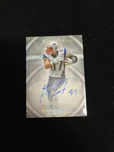 Autographed Rob Gronkowski 2014 Topps Five Star Silver Certified Football Card #/25 PATRIOTS