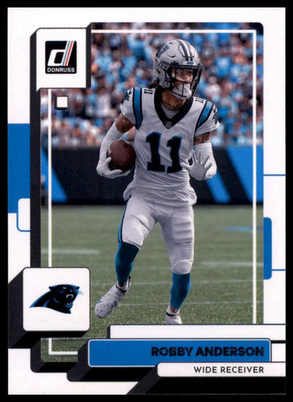 Robby Anderson football card from 2022 Donruss Carolina Panthers series
