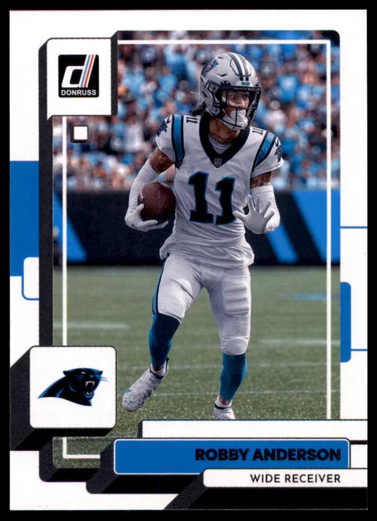 Robby Anderson football card from 2022 Donruss Carolina Panthers series