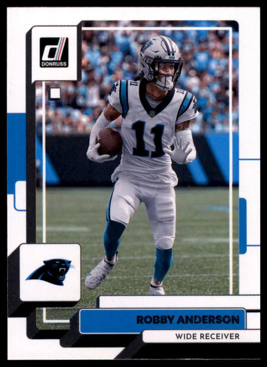 Robby Anderson football card from 2022 Donruss Carolina Panthers series