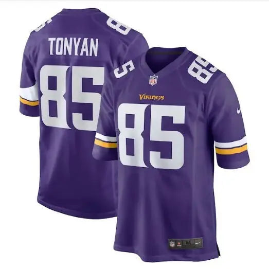 Purple Robert Tonyan Minnesota Vikings Nike Team Game Jersey with #85 display