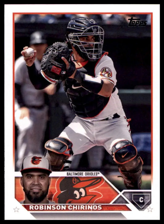Robinson Chirinos baseball card from 2023 Topps #620 Baltimore Orioles collection