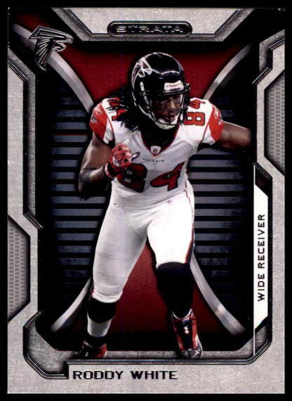 Football trading card featuring Roddy White from Topps Strata 2012 Atlanta Falcons