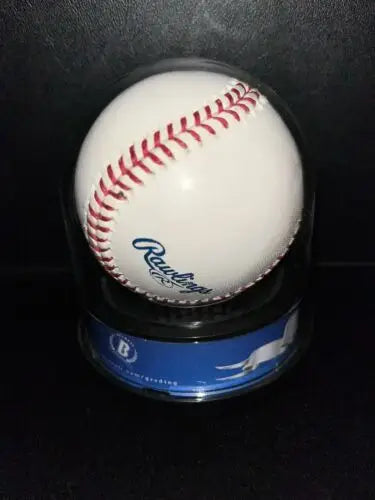 Roger Clemens Signed Baseball in display case with Passed Carlton inscription