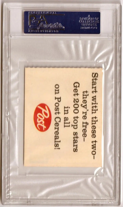 Post cereal advertisement card in protective case from Columbia Hobby with box free shipping