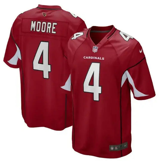Red Arizona Cardinals Rondale Moore Nike Game Jersey with number 4 and MOORE on back