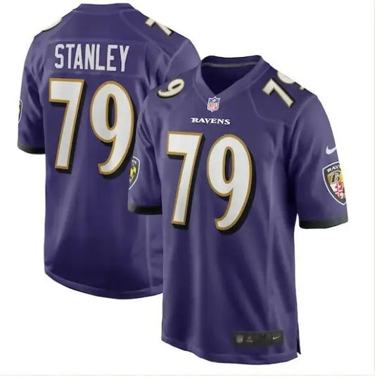 Purple Baltimore Ravens Ronnie Stanley Nike Game Jersey with STANLEY 79 on the back