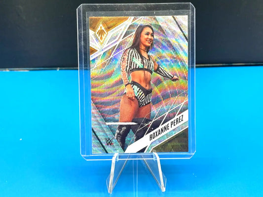 Roxanne Perez Silver Wave card from 2023 Panini Chronicles WWE Phoenix #312