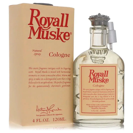 Royall Muske cologne and lotion by Royall Fragrances in 4 oz bottle and box