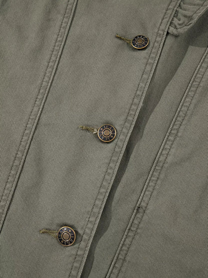 Ruffled Patchwork Denim Jacket Vest - Jacket Vest