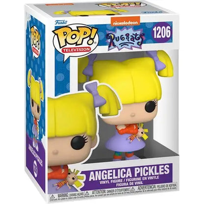 Funko Pop vinyl figure of Rugrats Angelica Pickles in purple and orange outfit