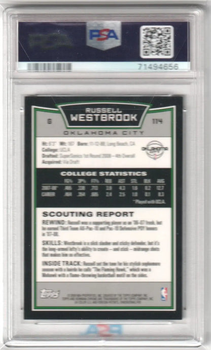 Graded Russell Westbrook basketball card from Columbia Hobby ebay store, perfect for collectors