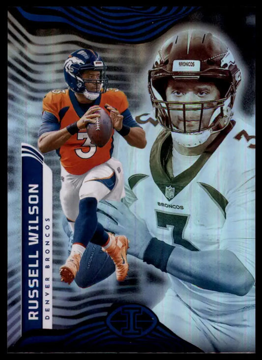 Russell Wilson football card from Panini Illusions 2022 Denver Broncos product