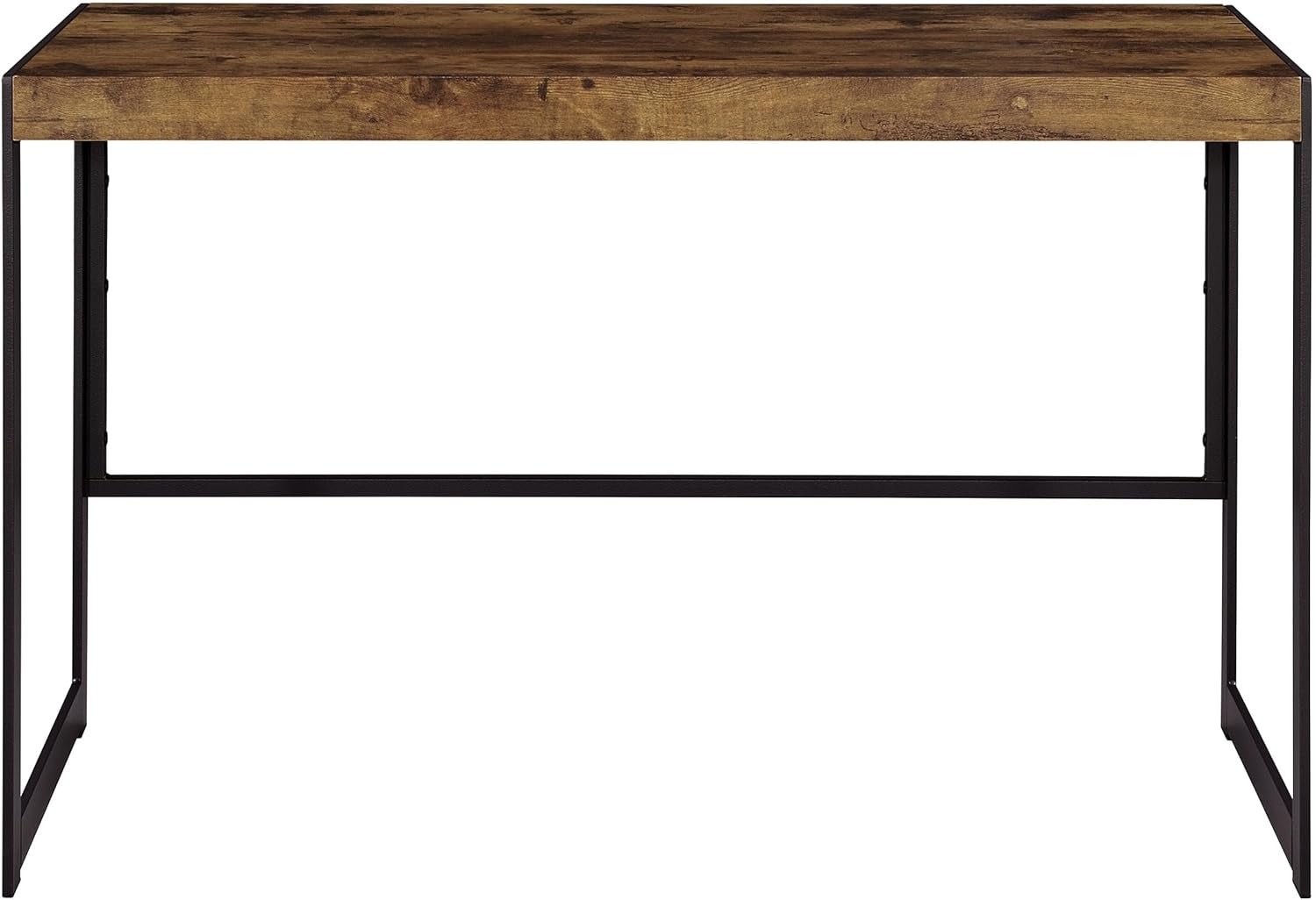 Rustic Nutmeg Writing Desk with Farmhouse Style Design-3