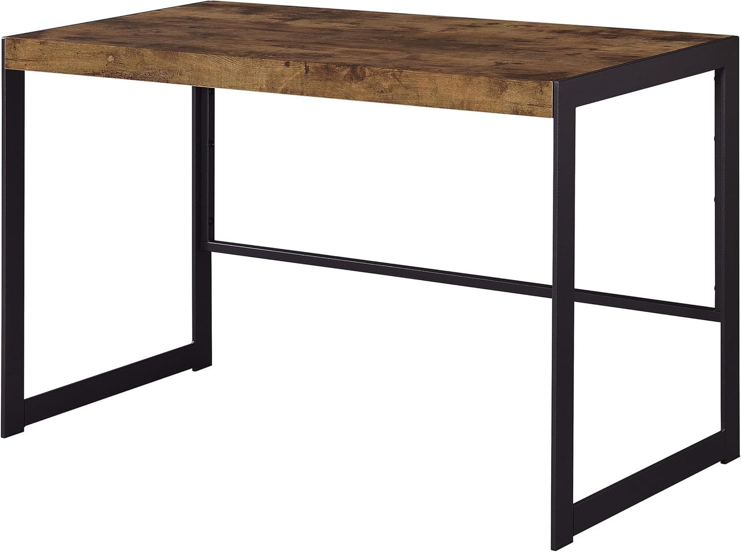 Rustic Nutmeg Writing Desk with Farmhouse Style Design-4