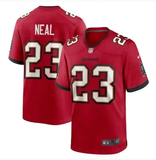 Red Ryan Neal Tampa Bay Buccaneers Nike Game Jersey with white and black 23 and Neal on back