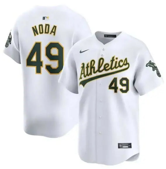 White Oakland Athletics Nike Home Limited Player Jersey worn by Ryan Noda