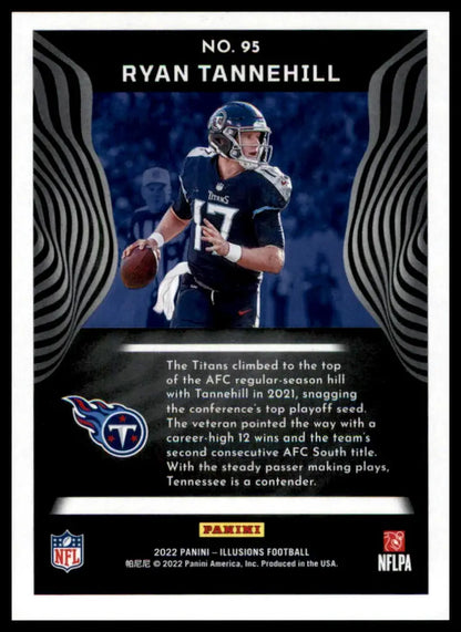 Ryan Tannehill football card from Panini Illusions 2022 Tennessee Titans collection