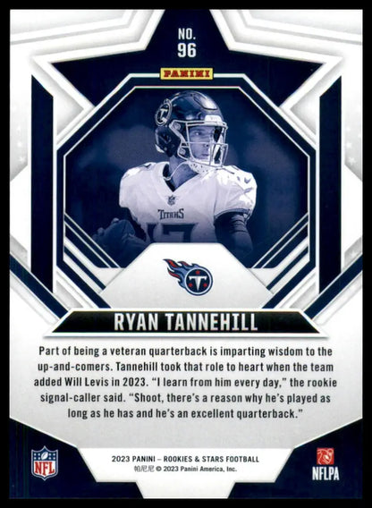 Football trading card of Ryan Tannehill from Panini Rookies & Stars 2023 Tennessee Titans