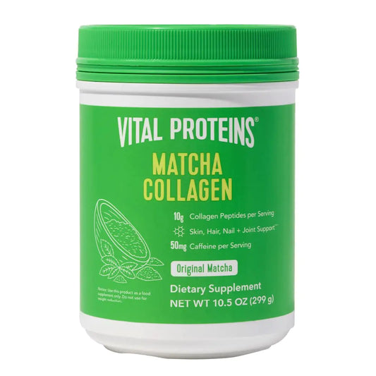 Vital Proteins Matcha Collagen Peptides Powder Supplement Matcha Green Tea Powder 10.5 oz Original Flavored