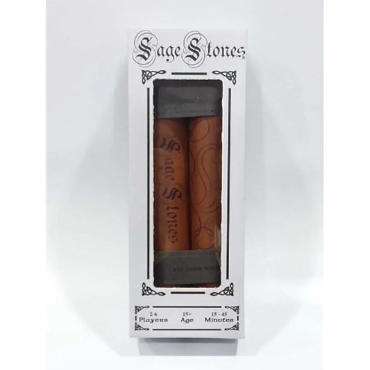 Sage Stones Scroll Red packaging showcasing Sage Stones game and stones scroll artwork