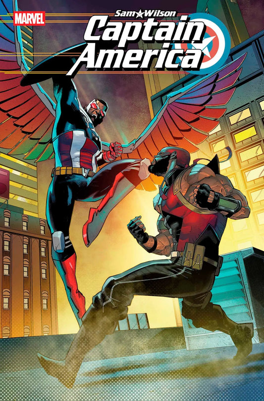 Comic book cover of Sam Wilson Captain America #4 Roge Antonio Variant