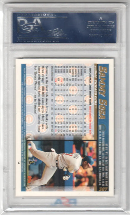 Graded Sammy Sosa baseball card featuring Diamondbacks inaugural PSA 10 GEM MINT from Columbia Hobby