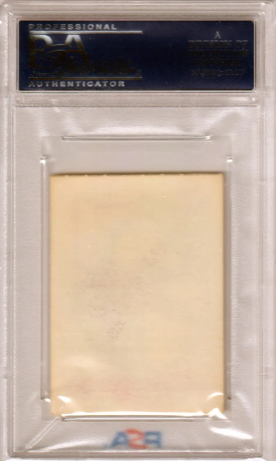 Graded blank trading card of the San Diego Chargers from 1961 Topps stickers PSA 8