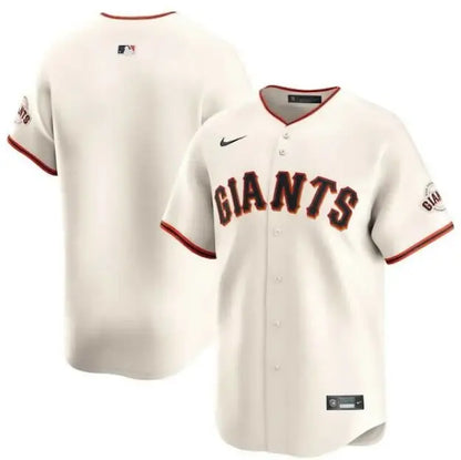 Off-white San Francisco Giants Nike Home Limited Jersey with red trim