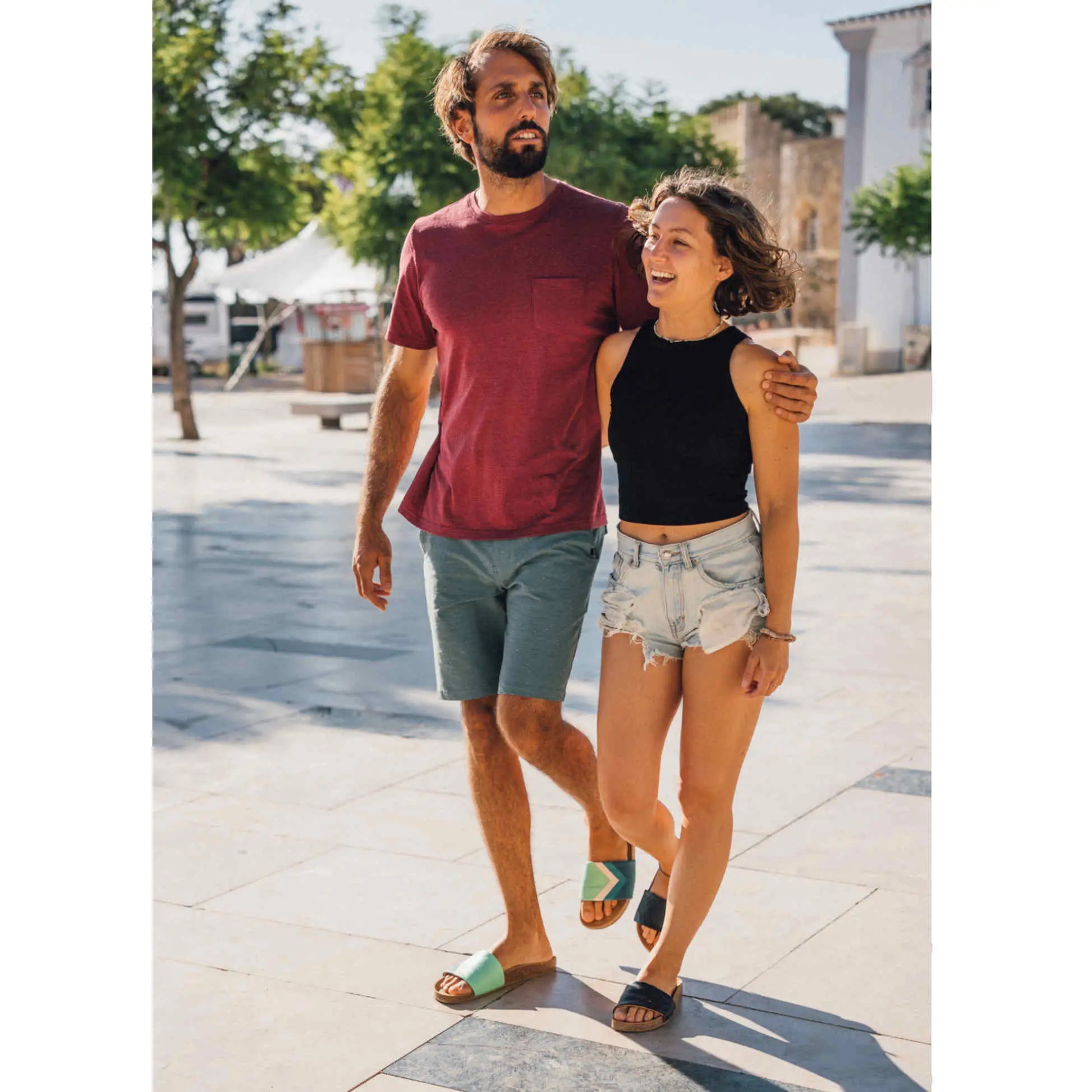 Sandel’s Cucumber Vegan Sandals Soft Strap Women Mint - 38 - Sandel’s