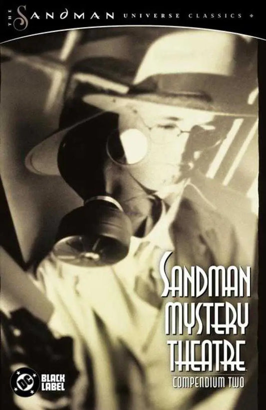Comic book cover featuring a person in a fedora and gas mask from Sandman Mystery Theatre Compendium 2 TPB