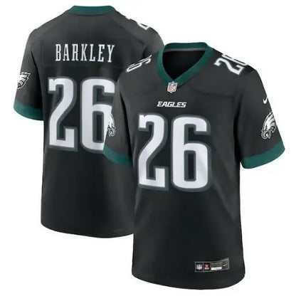 Black and green Saquon Barkley Philadelphia Eagles Nike Alternate Game Jersey #26
