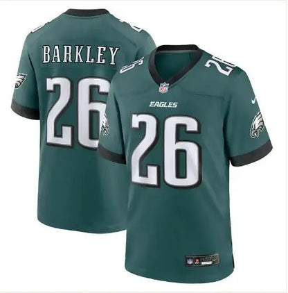 Dark green Saquon Barkley Philadelphia Eagles Nike Alternate Game Jersey with number 26
