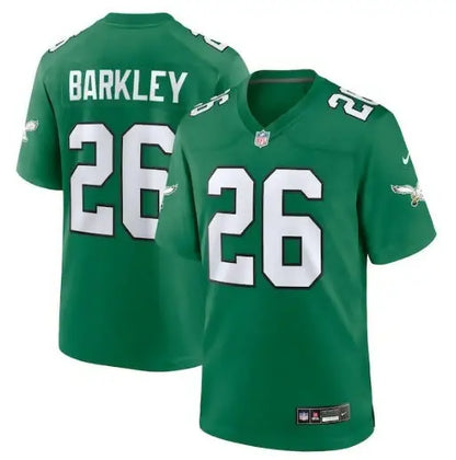 Green Philadelphia Eagles Saquon Barkley Nike Alternate Game Jersey with number 26