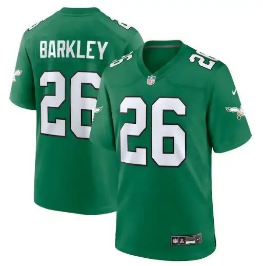 Green Philadelphia Eagles Saquon Barkley Nike Alternate Game Jersey with number 26