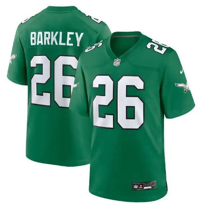 Green Saquon Barkley NFL Philadelphia Eagles Nike Alternate Game Jersey Kelly Green