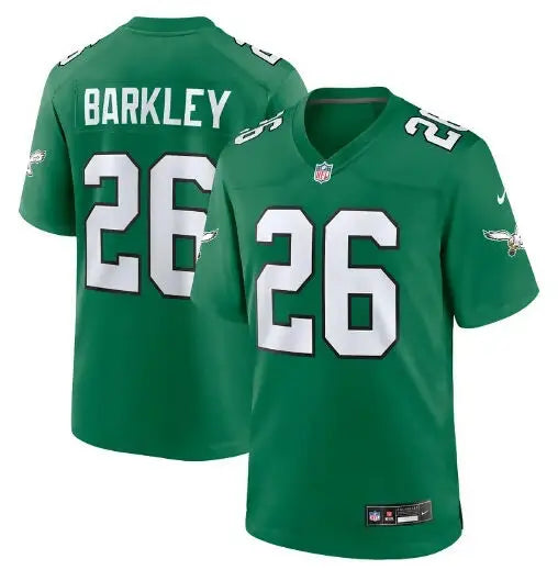 Green Saquon Barkley NFL Philadelphia Eagles Nike Alternate Game Jersey Kelly Green